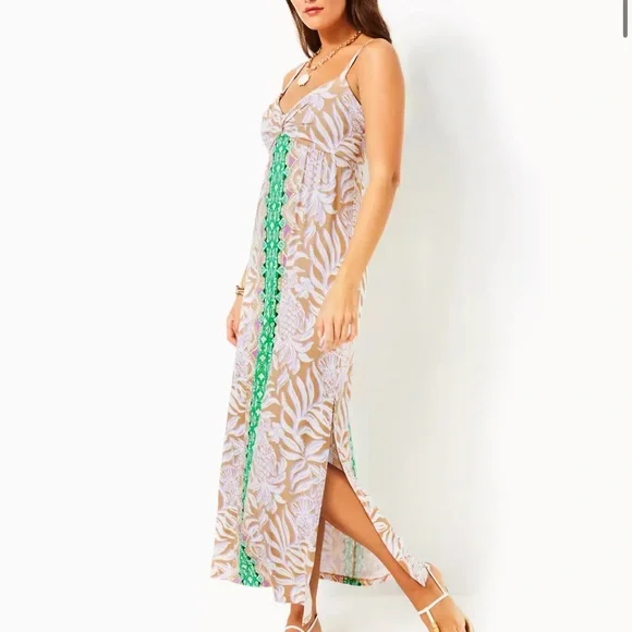 {Lilly Pulitzer} Brand New Floralie Maxi Dress